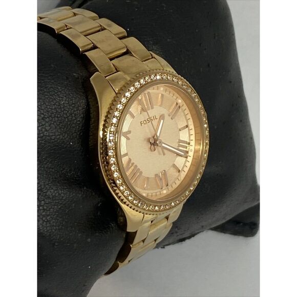 Fossil Cecile AM4578 Women's Stainless Steel Rose Analog Dial Quartz Watch FR93 - Picture 5 of 12